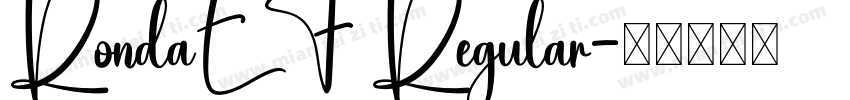 RondaEF Regular字体转换
